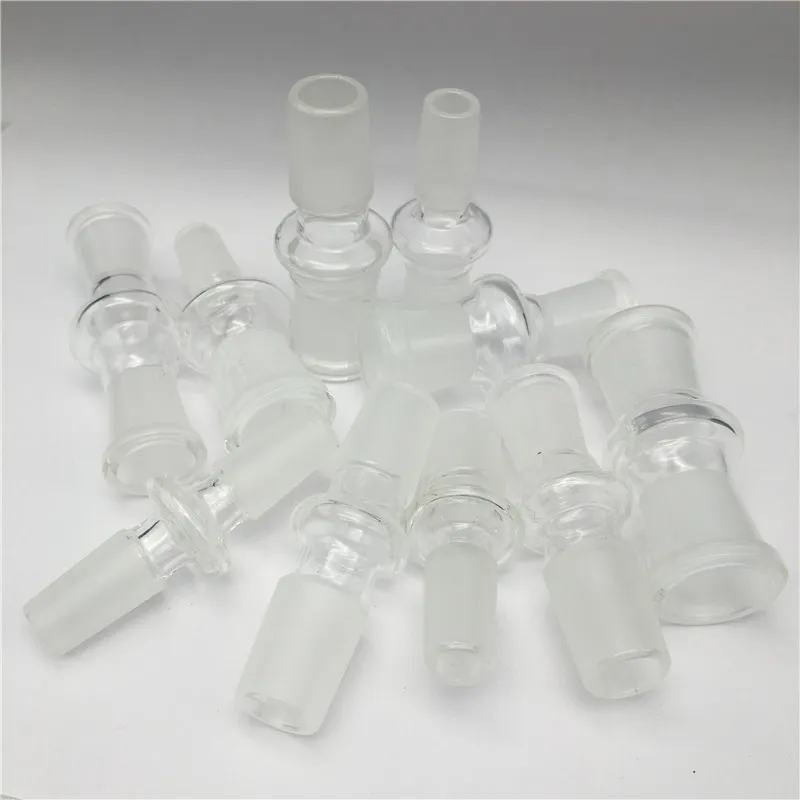 14mm 18mm glass adapter male to female grinding mouth bong adapters for glass smoking pipes converter glass joint adapter