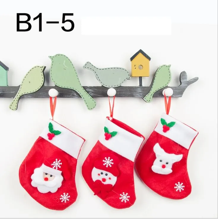 Weihnachtsbaumschmuck, Süßigkeitenbeutel, Baby-Geschenkbeutel, Weihnachtsstrumpfbeutel, Weihnachtsstrumpf, Weihnachtsschmuck mit 7 verschiedenen Designs