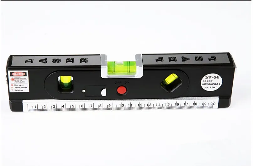 Freeshipping Laser Linjal 1m Aluminium Plate Laser Tool Spirit Level Mini Laser Leveler