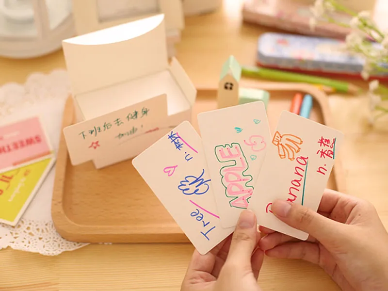 2016 new Vintage Kraft Paper Card Message Memo Wedding Party Gift Thank You Cards