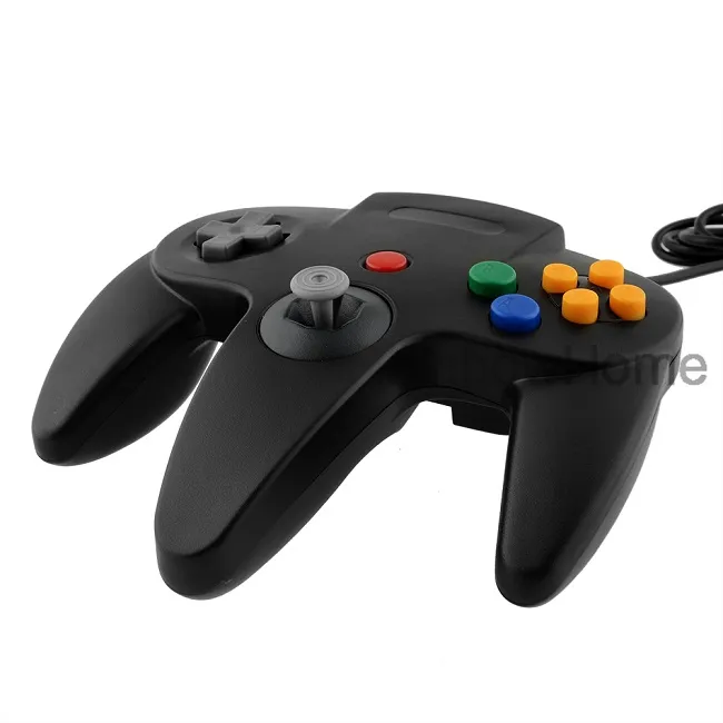 För N64 Classic Retro USB Game Wired Controller Gamepad Windows PC Mac Computer Laptop Long Handle GameCube 64 Style