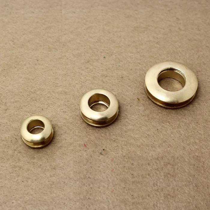 brass gas hole screw Threaded nail connection eyelet DIY bag belt part hardware handmade buckle