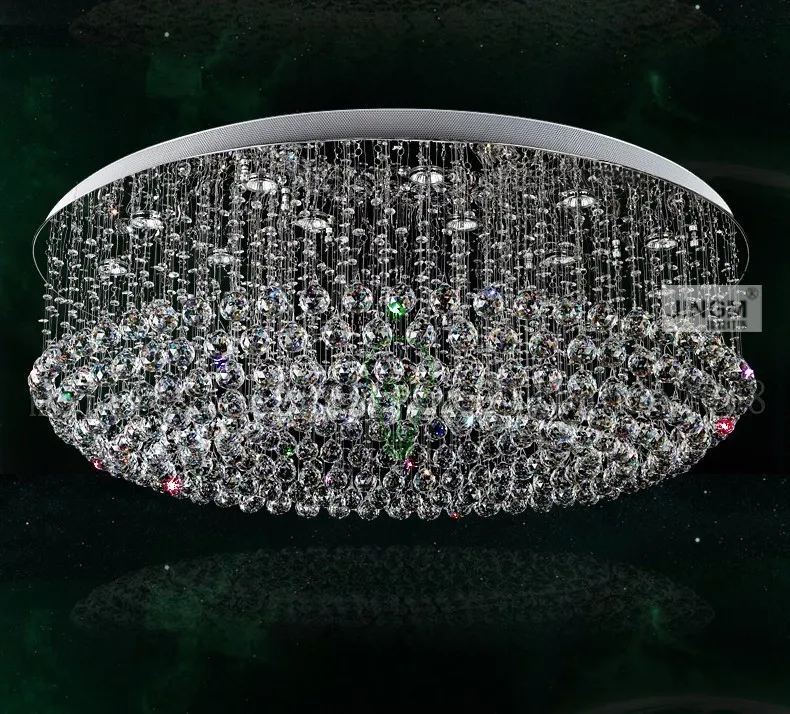 PL14XY DIA 60-100CM Ronde Verkoop Afdeling Hotel Lobby Crystal Kroonluchter Villa LED Living Room Lights Club Major Projects Hanglamp