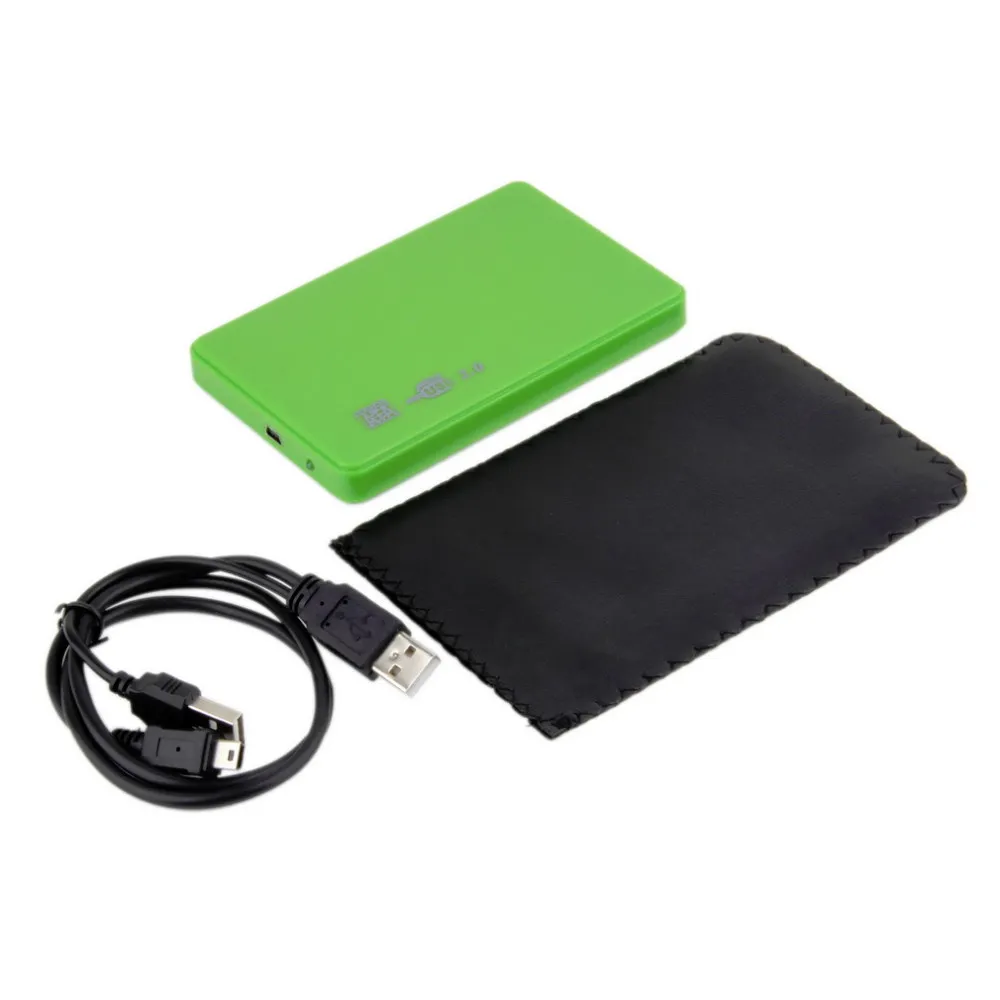 Screwless USB 2.0 480Mbps Enclosure Case Box Mobile Disk for HDD SSD Laptop 2.5