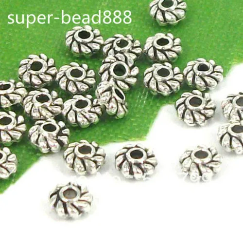Wholesale 2000Pcs Tibetan Silver Alloy Spacer Beads For Jewelry Making DIY 4x2mm