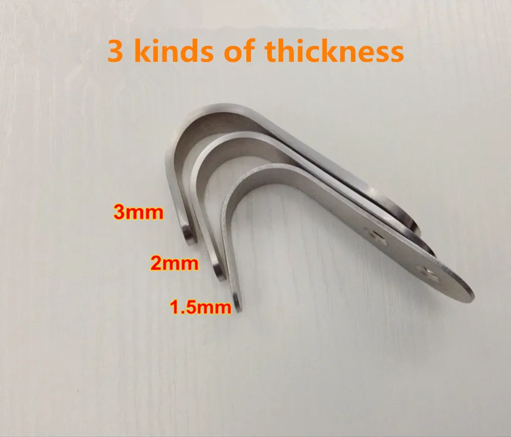 Bathroom Accessories Robe Hooks 2 Models Stainless steel door back Single hook Kitchen Wardrobe Hangers Wholesale