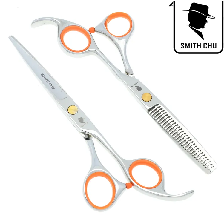 6 0inch 2017 New Smith Chu Selling Professional Hairdressing Shears Set Cutting Thunning Hair Scissors Salon Kit Barber Razor LZS00274D
