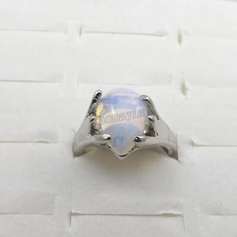 Natural Opal Gemstone Ringsファッションジュエリーの女性のリングバグー送料無料