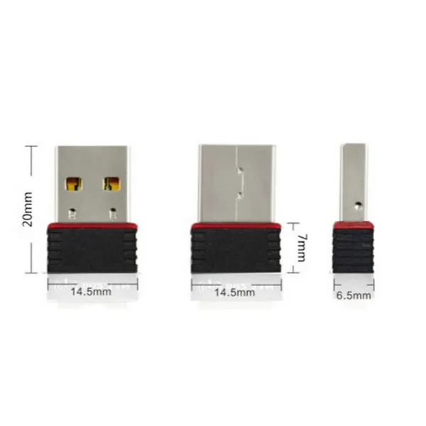 Ralink RT5370 150Mbps 150m USB 2.0 WiFi شبكة الشبكة اللاسلكية 802.11 B / G / N 2.4GHz LAN محول YM0089