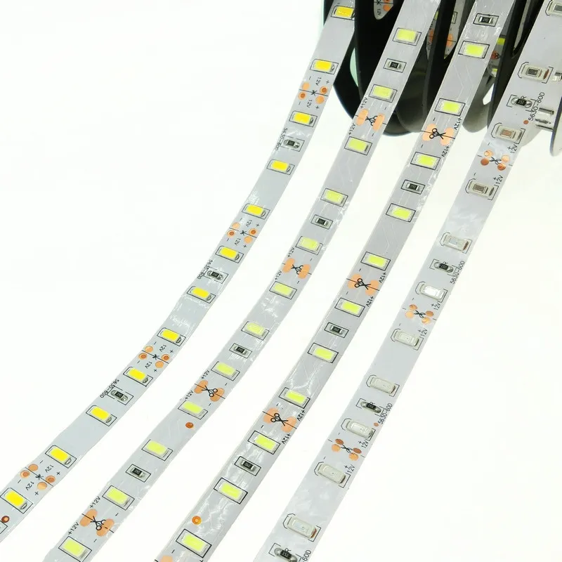 LED-remsa 5630 DC12V Flexibelt ljus 60LEDS / M, 5M / varm vit röd grön blå vit färg