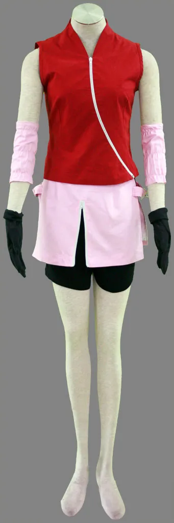 Full Set NARUTO Haruno Sakura Cosplay Costume Girl Women Clothing XS 3XL  High Quality Christmas Halloween Costume From 48,56 €