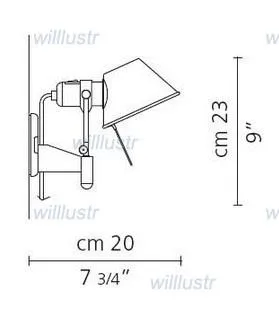 Wandleuchte im modernen Design, Wandleuchte im minimalistischen Stil, Wandleuchte aus Aluminium, Wohnzimmer, Wohnzimmer, Flur, Gang, Arbeitszimmer, Büro