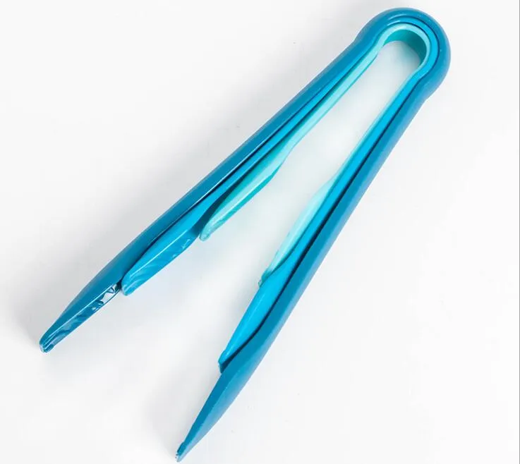 Kolorowe Tongs Food Tongs 3 sztuk Zestaw Eco Przyjazny PP Plastic Snap Fit BPA Bezpłatnie Doskonalić do kostki lodu, sałatka, ciasto chleb itp. 6/8/10 cala