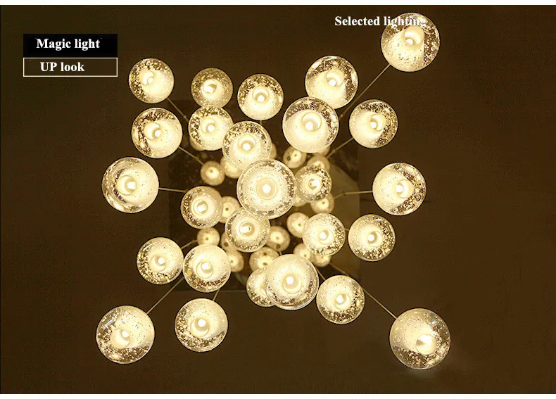 Moderne Kristall-Kronleuchter Beleuchtung G4 Led-Birne Meteor Regentropfen Deckenpendelleuchten Meteorschauer Treppenlicht 110V 220V