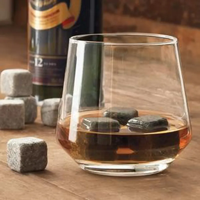 9 pz / set 100% Naturale Pietre di Whisky Sorseggiando Cubo di Ghiaccio Whisky Pietra Whisky Rock Cooler Regalo di Nozze Favore di Natale Bar ZA0942