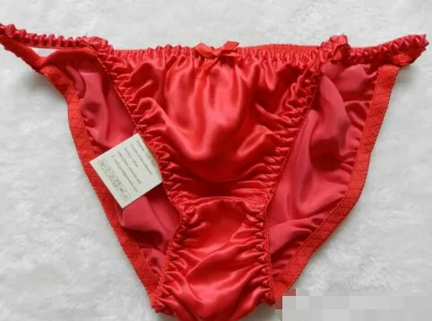 Whole Pure 100% Silk Women's String Bikini Panties Underwear SIZE S M L XL XXL W26 -41 255S