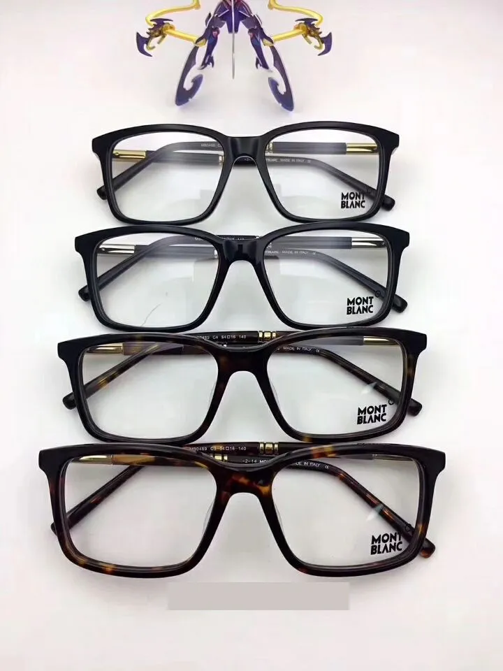 Wholesale 2019 Italian Brand 0489 Designer Designed Eyeglasses Frame Glasses Frame Male Matching Finished Flat Light Myopic Glasses Frame