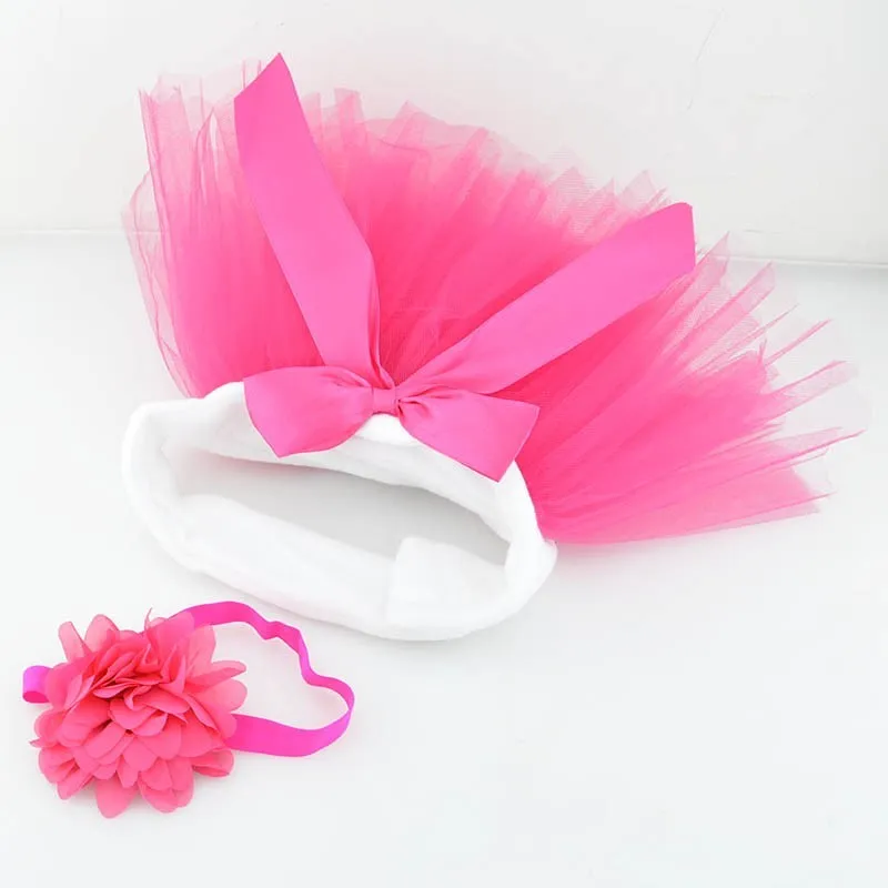 Nouveau-né Photographie Props Doux Design Accessoires Photo avec Bandeau Bébé Infant Costume Costume Princesse Tutu Jupe Robe D'été