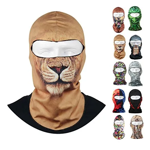 Fantastique mince extensible en plein air cyclisme Ski cagoule coupe-vent cou capuche masque complet chapeau bonnet Animal