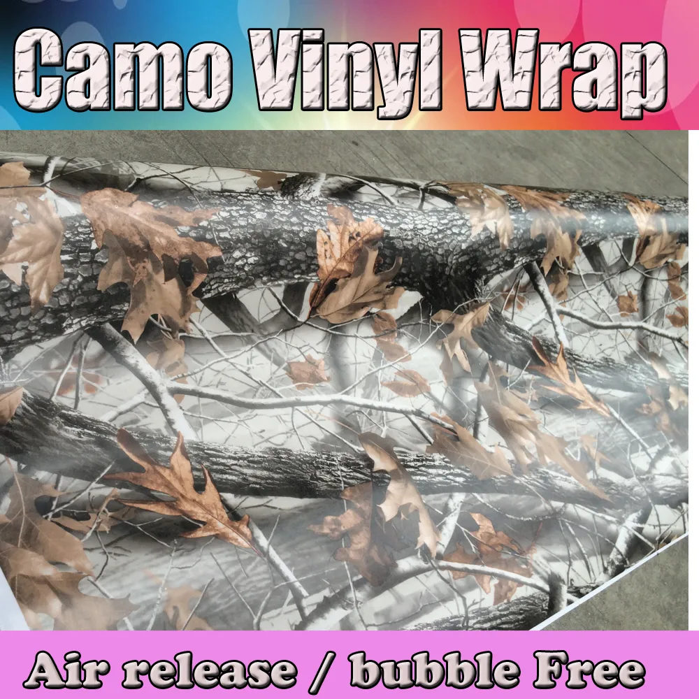 حار! Realtree Camo Vinyl Wrap Real Tree Tree Leac