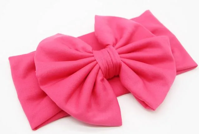 New Girl Cotton Headwrap Floppy großer Bogen Turban Stirnband für Neugeborene Haar Kinder Top Knot Stirnband
