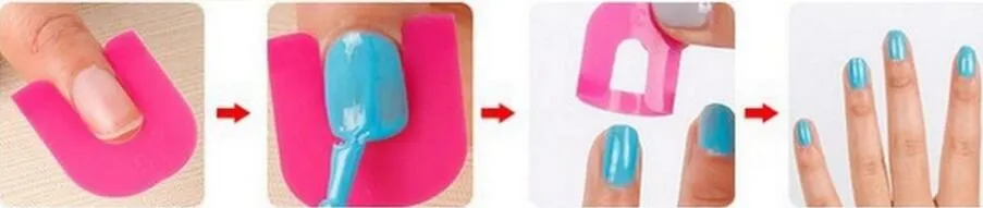 26 ПК Устанавливают Manicure Finger Nail Art Case Tip