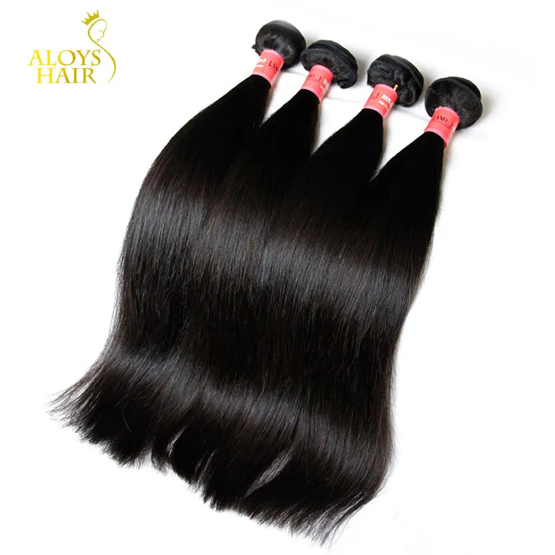 Peruvian Malaysian Indian Brazilian Straight Virgin Human Hair Weave Bundles Unprocessed Remy Human Hair Extensions Natural Color Thick Soft