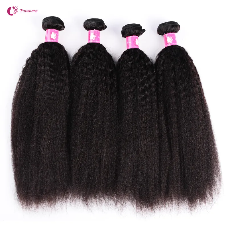 whole 10bundles 7a kinky straight virgin brazilian hair weaves 1b natural black human remy hair weft for black women foraw271O