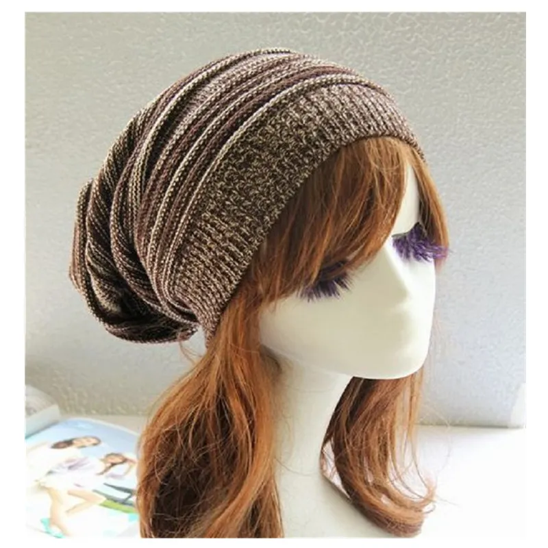 2017 Unisex Winter Bonnet Skullies Hat Warm Stretch Stickedy Acrylic Spring Heap Caps för män och kvinnor Beanie hattar Slouch