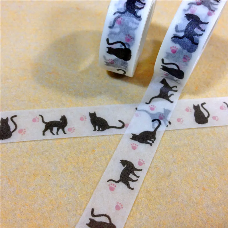 15mm*15m large size Adhesive Tapes halloween washi tapes decoration scrapbooking planner masking tape factory price2