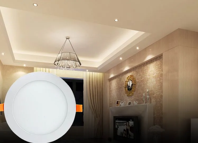 3w 4w 6w 9w marca ha condotto la luce di pannello 3 pollici 4 pollici 5 pollici ha condotto la luce di pannello sottile da incasso casa decrocation soggiorno pannello led downligh228U