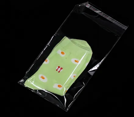 4*8cm 5*9cm 6*11cm 7*12cm 1000 pièces sacs d'emballage joint à rabat auto-adhésif Poly sac Opp emballage pochettes en plastique transparent en gros