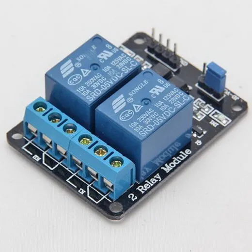 Arduino Pic ARM DSP AVR電子ラズベリーB00246バードの5V 2チャンネルリレーモジュール