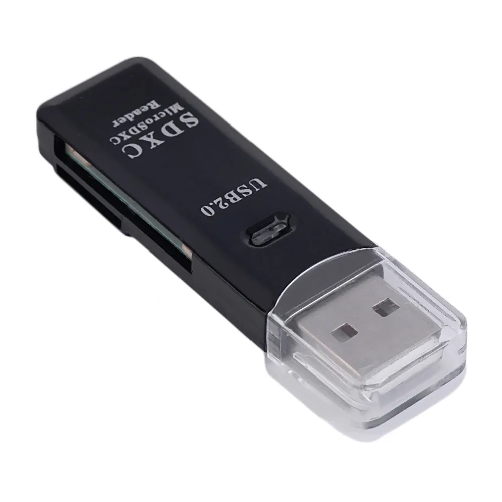 CF-336 2 1 Yüksek Hızlı USB 2.0 3.0 SDXC TF T-Flash Bellek Kartı Okuyucu Adaptörü SDHC/SDXCMMC/için MMC2/MMC/MMC 4.0 için