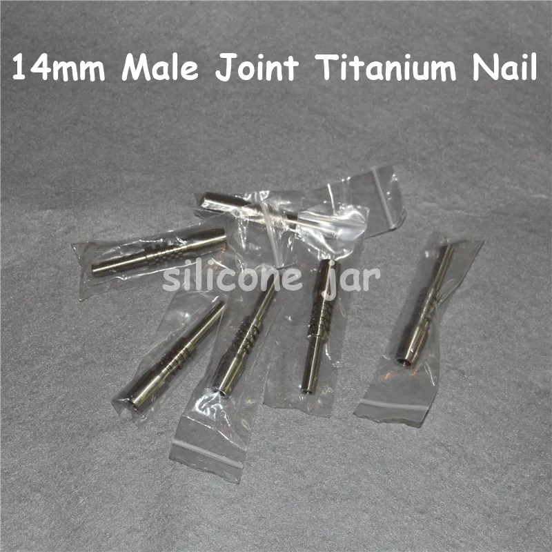 ferramenta elétrica unhas de titânio Domless gr2 14mm articulação macho para bong bong ti unha néctar de silicone