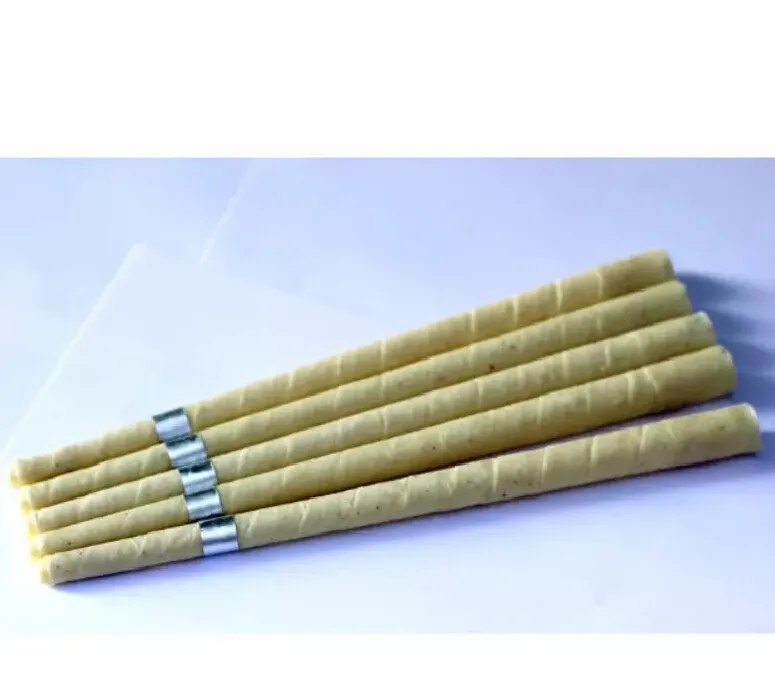 Wholesale pure beewax ear candle unbleached organic muslin fabric with protective disc+CE quality approval free shipping