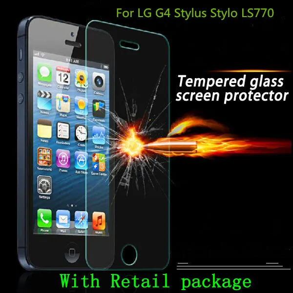 Härdad glasskärmskydd Explosionsbeständigt för LG Ray Zone G4 LG G4S G4-slag för LG H735 G4 Stylus Stylo LS770