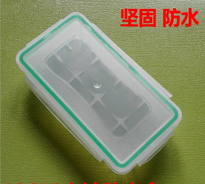 18650 صندوق البطارية حالة للماء البلاستيك التخزين الشفاف حامل بطارية تخزين مربع ل 18650 و 16340 بطارية dhl شحن