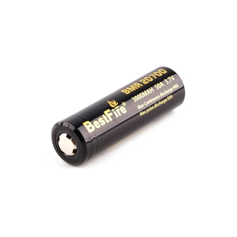 100% Original Bestfire 20700 batterie 3000mAh 50A haute Drian Rechargeable Lithium plat Batteries Fedex livraison gratuite