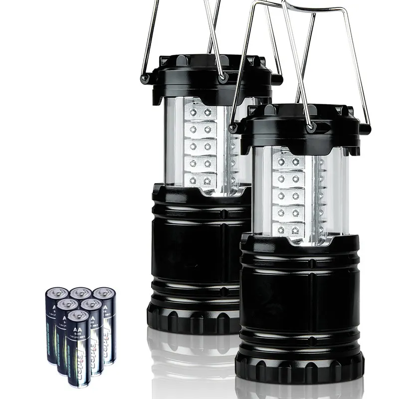 4x Lampes de camping 30 LED Lanterne Télescopique pour Camping Randonnées Pêche 