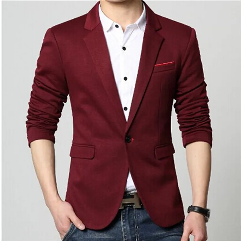 Blazers Wholesalenew Suit Men 4 Colors Casual Jacket Terno Masculino Senaste Coat Designs Blazers Men Clothing Pea Coats M4XL 5XL 6XL