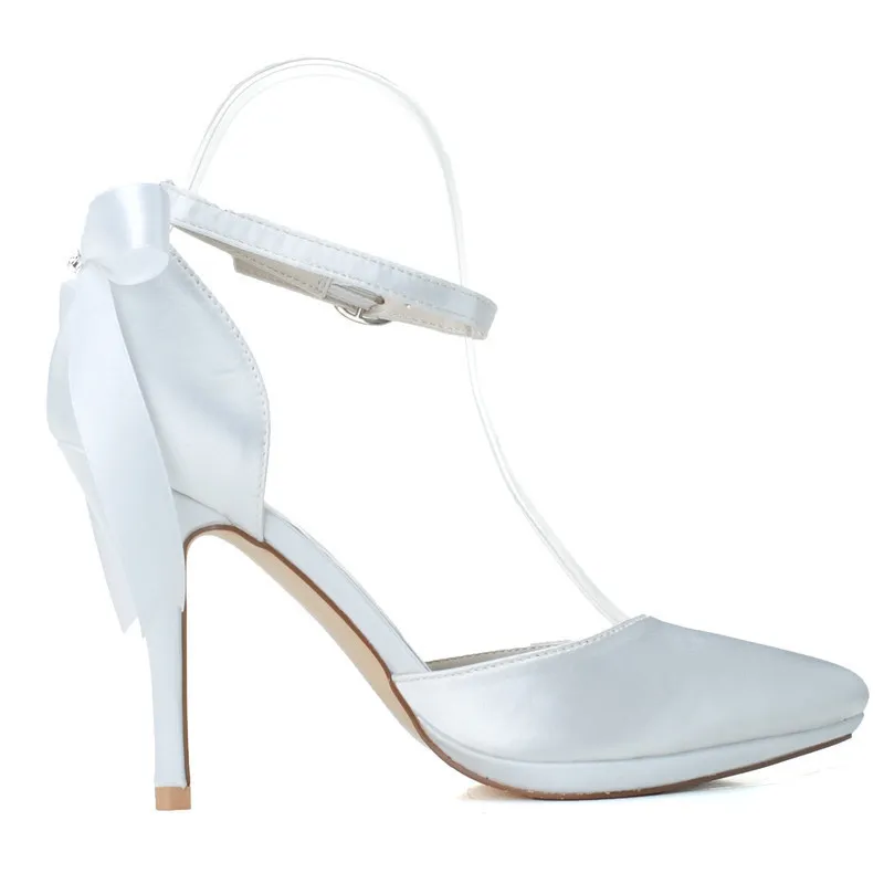 0255-28新しいファッションの結婚式の靴リボンノットハイヒールの女性の靴の結婚式のブライダルシューズフォーマルなイブニングパーティーシューズ女性