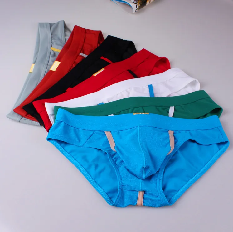2016 Mesh Underwear Penis Hole Calzoncillos Hombre Slips Bulge Sexy Homme WJ Nylon Briefs De 6,69 € | DHgate