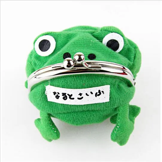 Portefeuille Grenouille Mignonne En Peluche – Pochette Cosplay Anime Avec Fermeture Métal – Cadeau Kawaii Irrésistible !