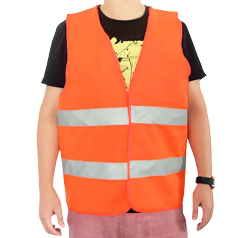 Free DHL High Visibility Security Safety Vest Jacket Reflective Strips Work Wear Uniforms Clothing
