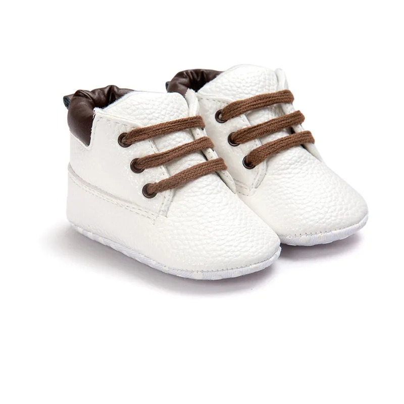 Bebek Yumuşak Sole lace up ayak bileği çizmeler Bebekler pu heudauo Rahat Ayakkabılar Bebek Ilk Yürüteç sıcak Ayakkabı Yürüyor Ayakkabı Bebek Kış çizmeler