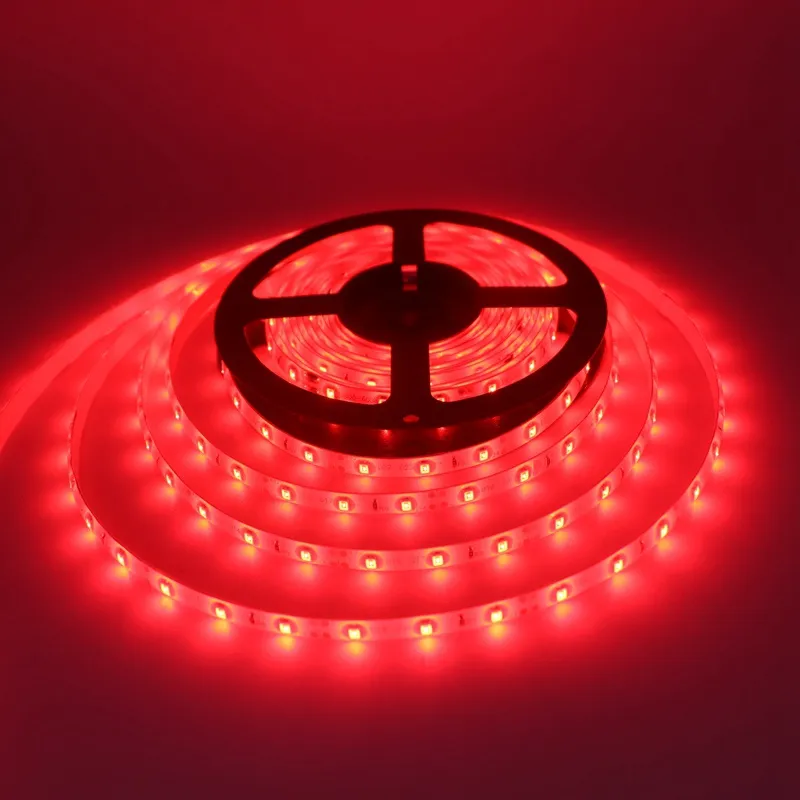 2835 SMD LED-remsa 5m / Roll Varm Vit / Vit 60LED / M DC12V Vattentät 300LEDS Flexibelt ljus