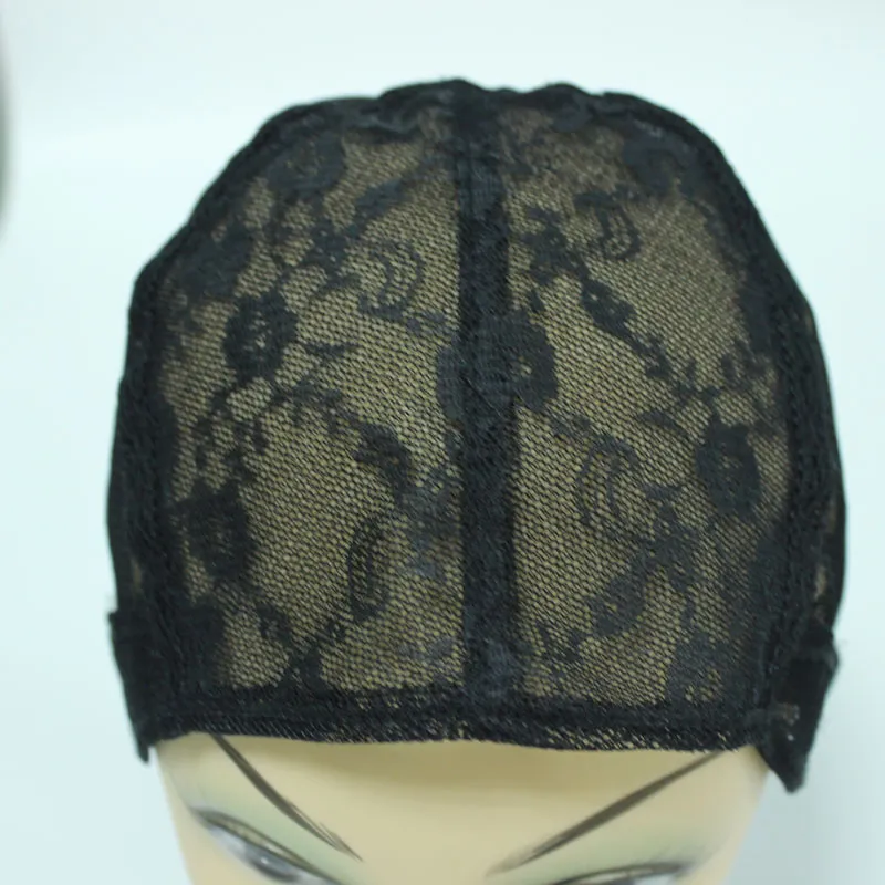 Black Color Wig Capulade Net Net Juif Base Wig Caps pour fabriquer des perruques STRAP ALIGNABLE SANS GLUE SUR LE BACK3375000