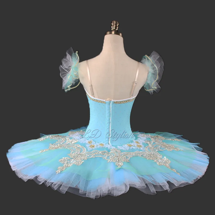 Girls Ballet Dresses Professional Ballet Tutu för Competition Classical Stage Performance Costumes LD0018