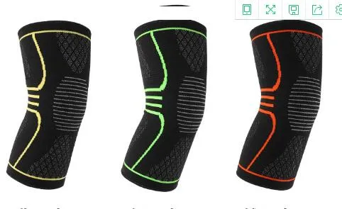 編み物スポーツ膝フィットネス走行搭載マウントされた保護ゲージ肘ステレオニットニーセット